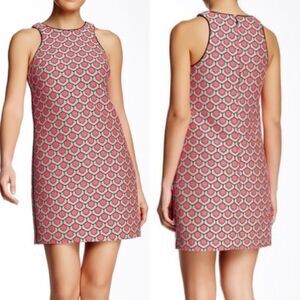 Trina Turk Pink and Black Patterned Mini Dress